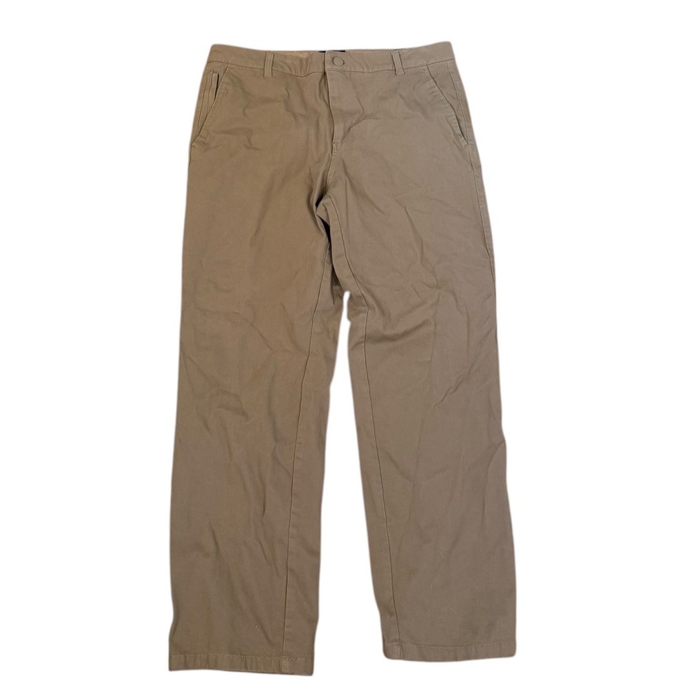 Dockers Supreme Chino Khaki Tan Straight Fit Smart 360 Flex Pants 34x30 preppy